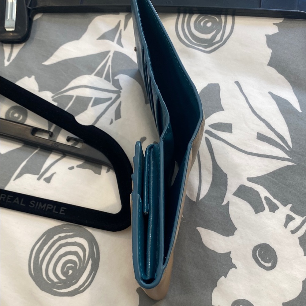 Teal Leather Wallet - Picture 6 of 7